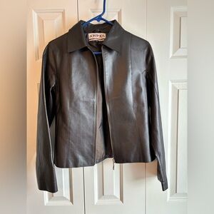 Women's Brown Leather Jacket